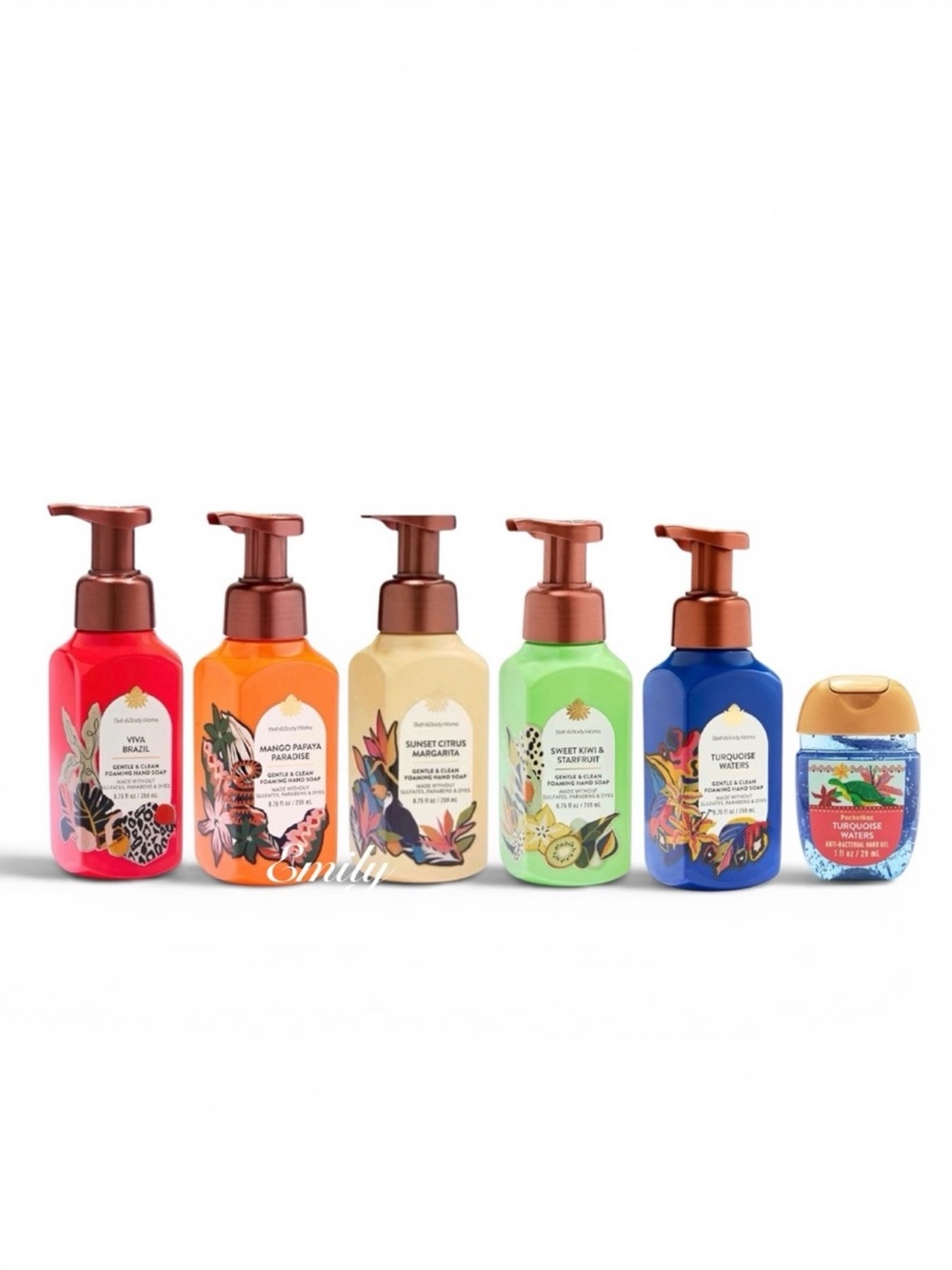 5X Bath & Body Works TROPICAL foaming hand soap 8.75 fl oz set bundle 2026